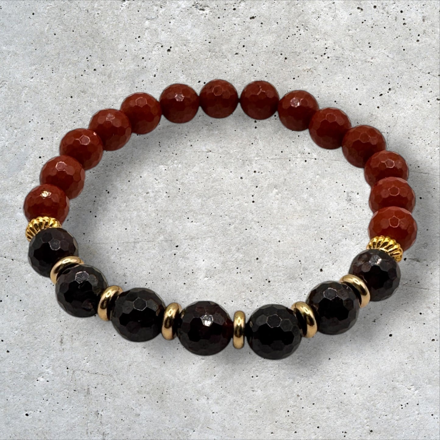 Red Jasper & Garnet Bracelet