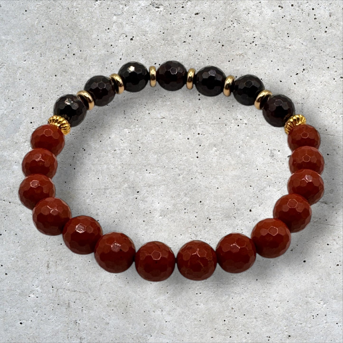 Red Jasper & Garnet Bracelet