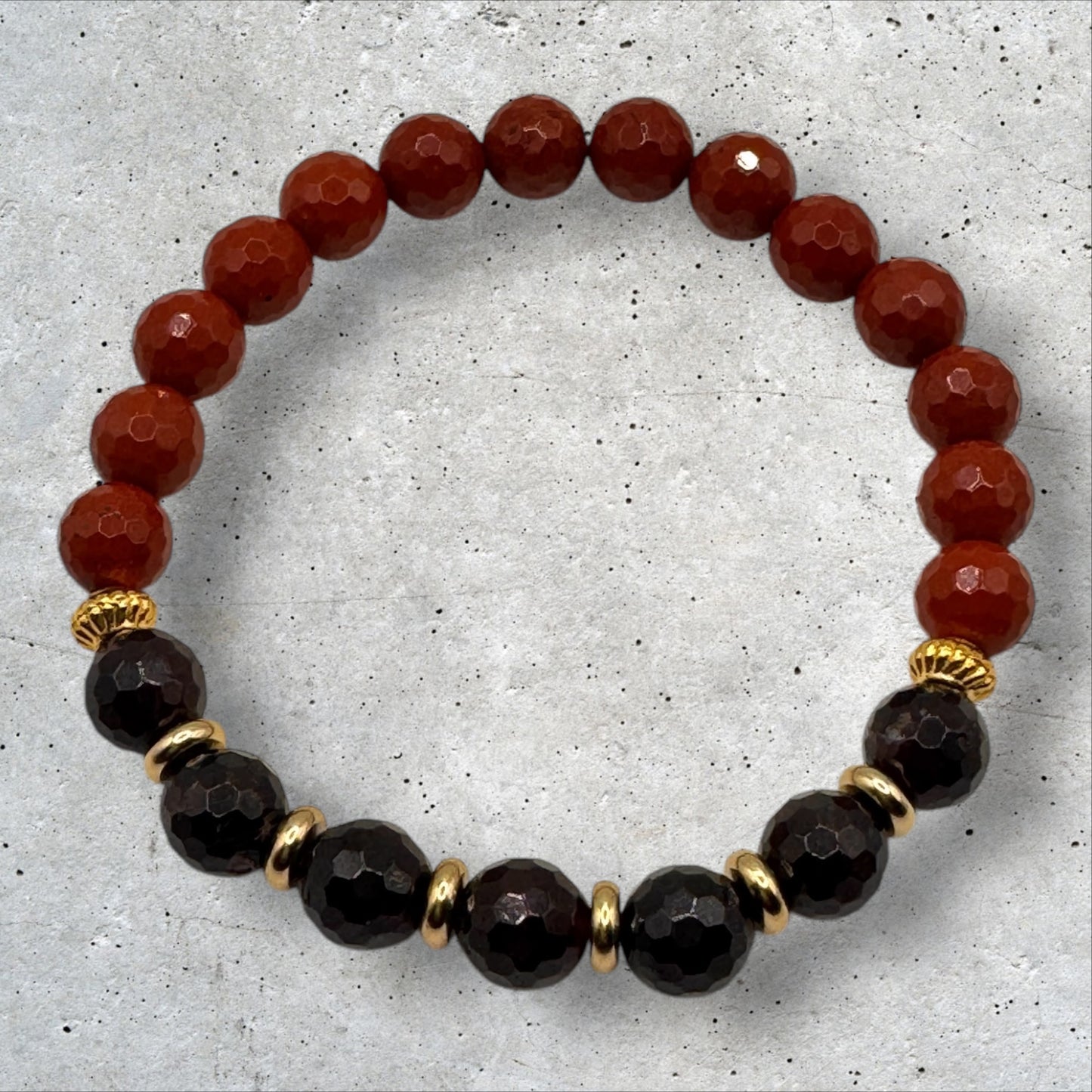 Red Jasper & Garnet Bracelet