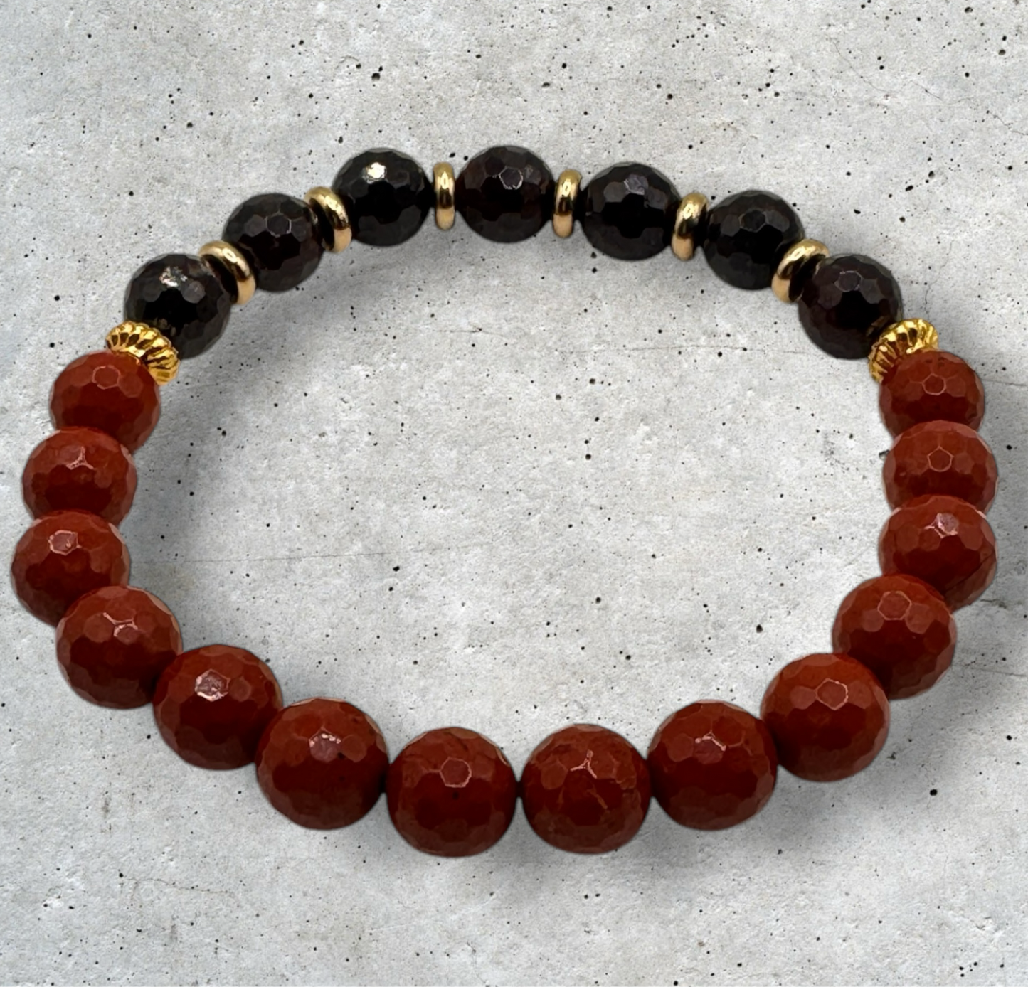 Red Jasper & Garnet Bracelet