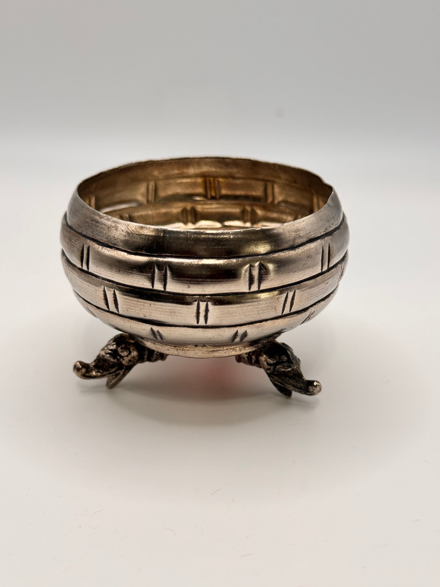 German silver (small antique finish bowl) | return gift | engraved