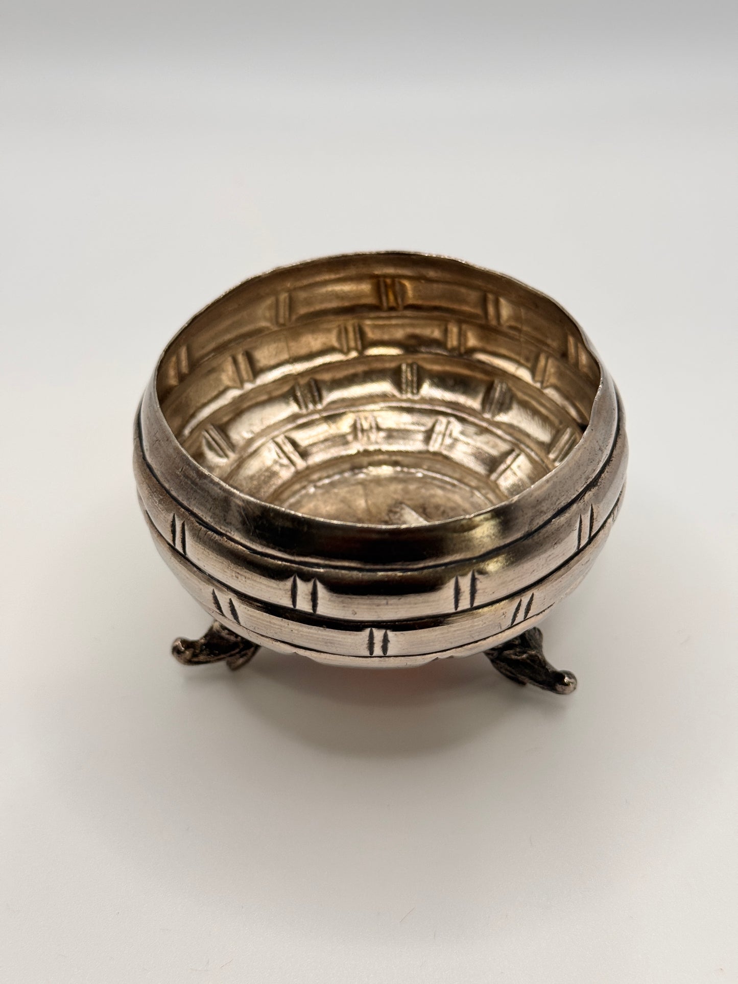 German silver (small antique finish bowl) | return gift | engraved