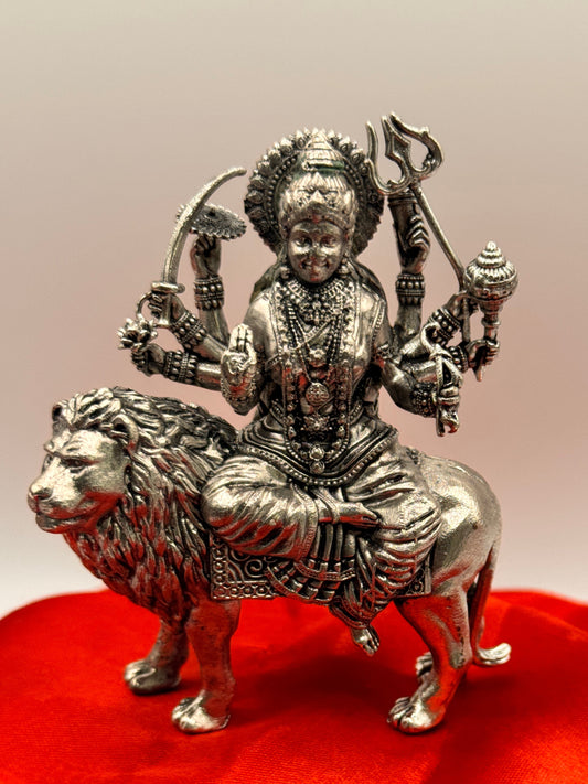 Antique Finish German Silver Goddess Durga