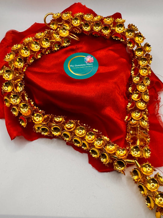 German Silver (Gold finish) mala -13 inches length